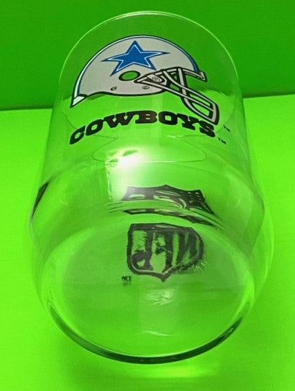 Dallas Cowboys NFL Clear Used Drinking Glass