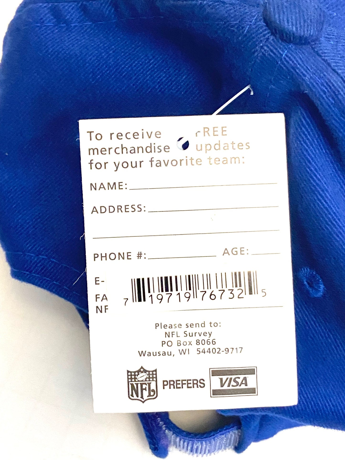 Detroit Lions NFL Embroidered Cotton NOS Logo Cap