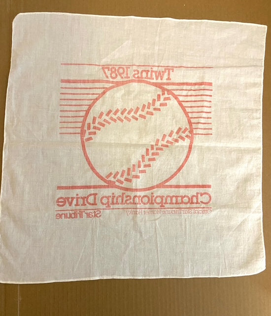 Minnesota Twins Vintage MLB 1987 Star Tribune NOS Championship Drive "Homer Hanky"