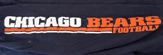 Chicago Bears NFL 2017 Adult Medium Navy Used LS T-Shirt