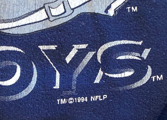 Dallas Cowboys NFL 1994 Super Bowl XXVIII (28) Adult M(?) Blue Used Sweatshirt