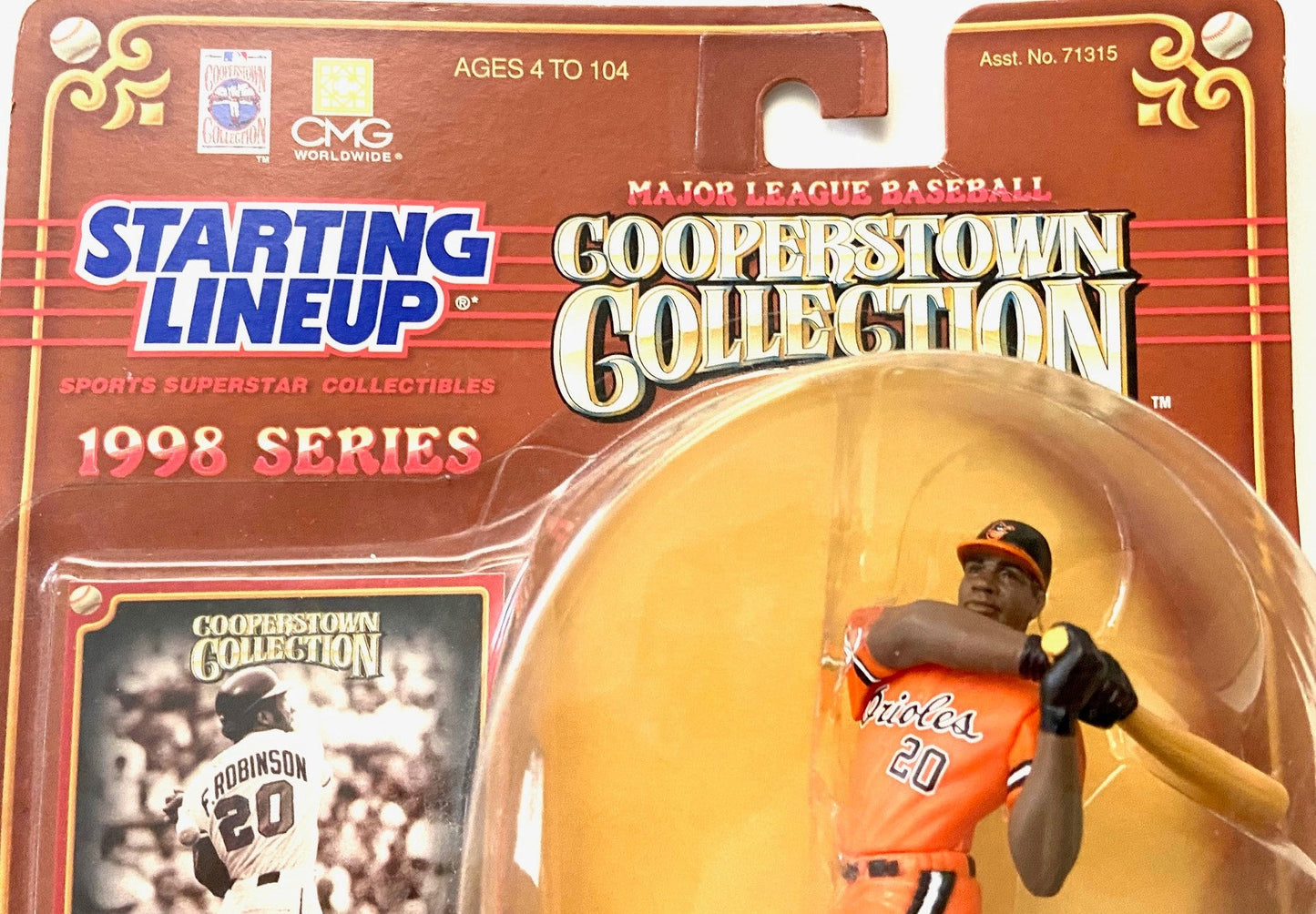 Frank Robinson 1998 Cooperstown Collection MLB Starting Lineup NOS Figurine