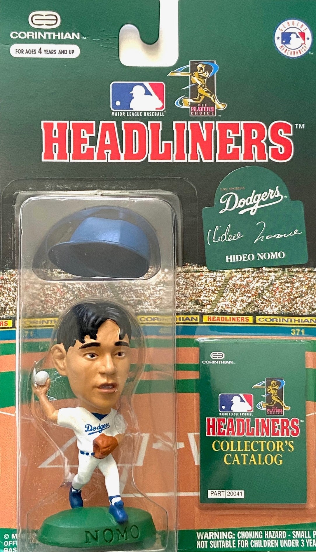 Hideo Nomo 1996 MLB Los Angeles Dodgers Headliner NOS Figurine