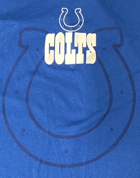 Indianapolis Colts NFL 2015 Adult Medium Blue Cool Base Used LS T-Shirt