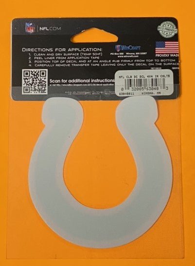 Indianapolis Colts NFL 2019 NOS Horseshoe Decal