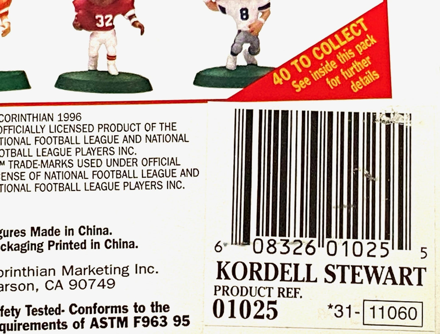 Kordell Stewart 1996 NFL Pittsburgh Steelers NOS Headliner Figurine