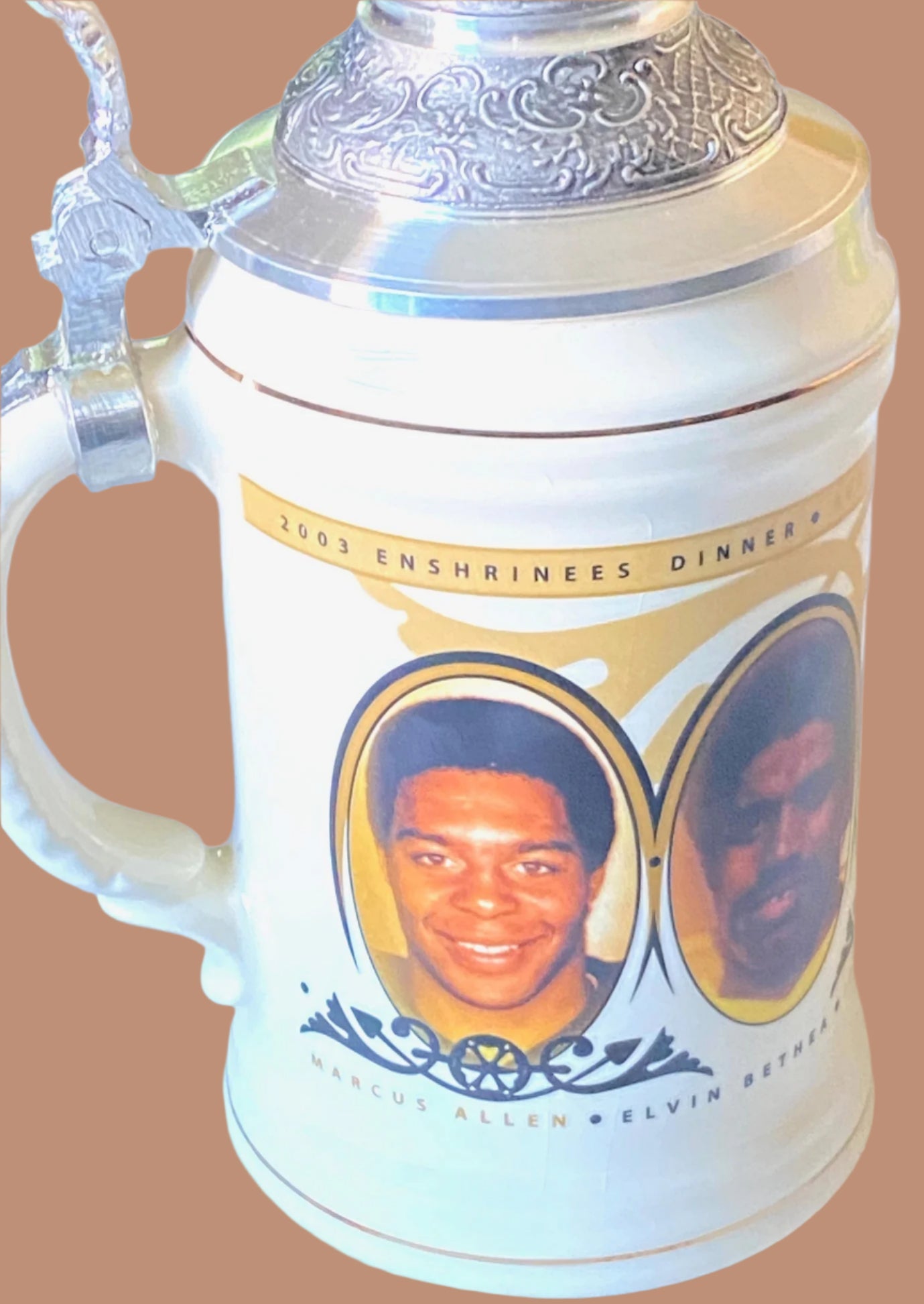 NFL 2003 Hall of Fame 8 3/4" Used Legends of the Game Stein