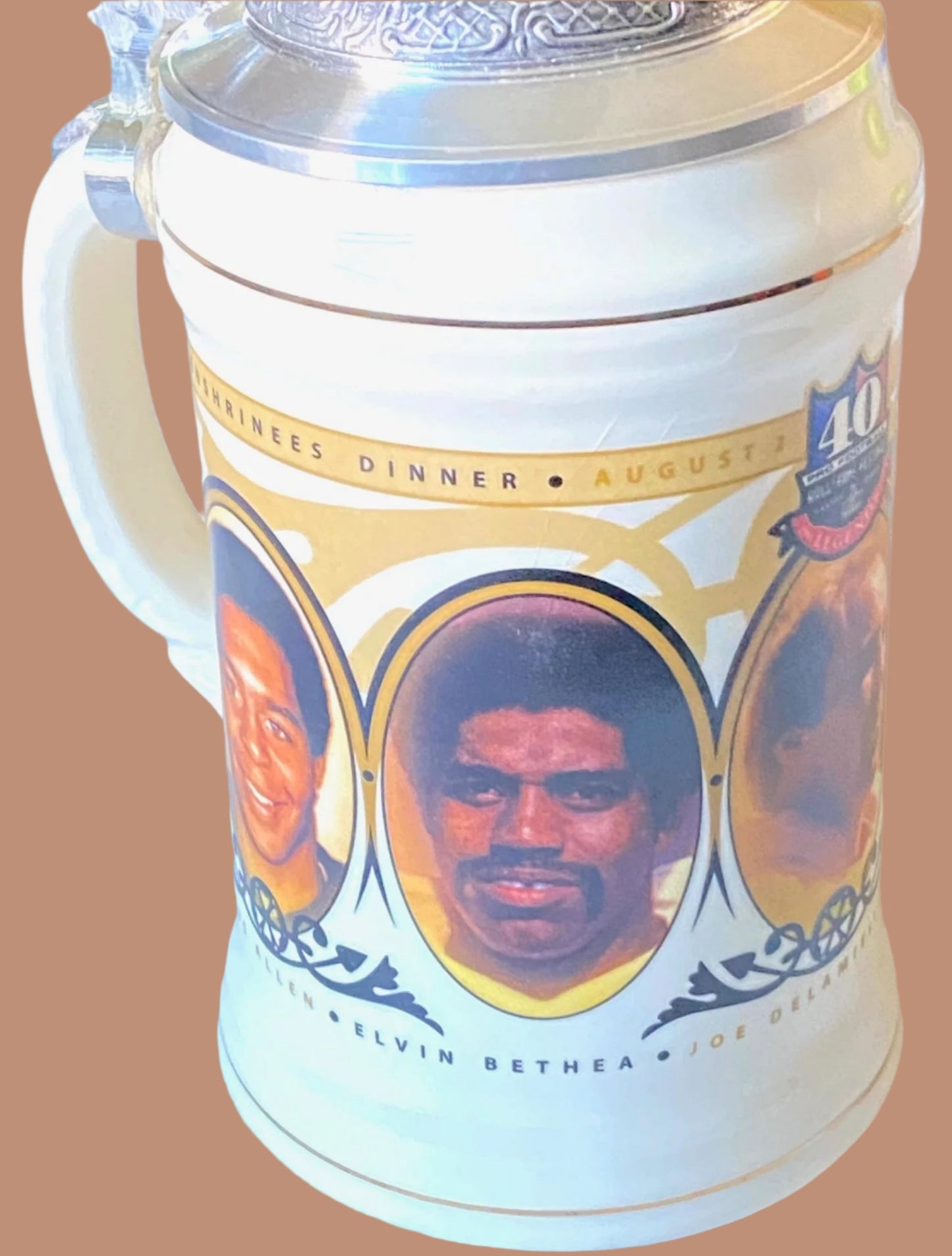 NFL 2003 Hall of Fame 8 3/4" Used Legends of the Game Stein