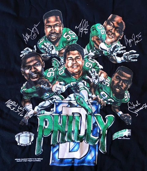 Philadelphia Eagles NFL "Philly D" XL Green NOS T-Shirt