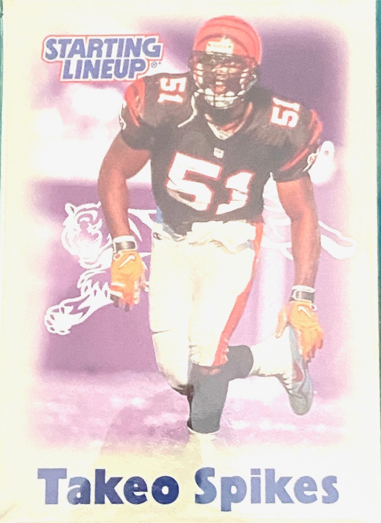 Takeo Spikes 2000-01 NFL Cincinnati Bengals Starting Lineup NOS Figurine