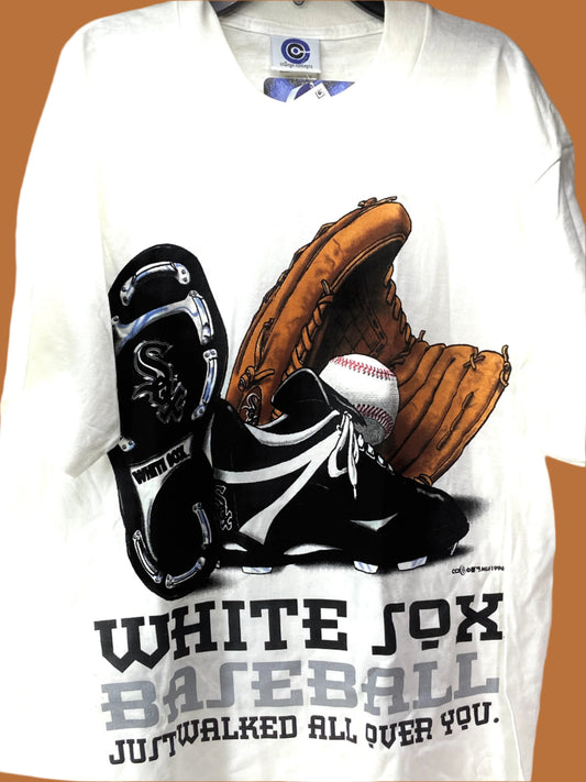 Chicago White Sox Vintage 1996 MLB "Just Walked All Over You" NOS T-Shirt