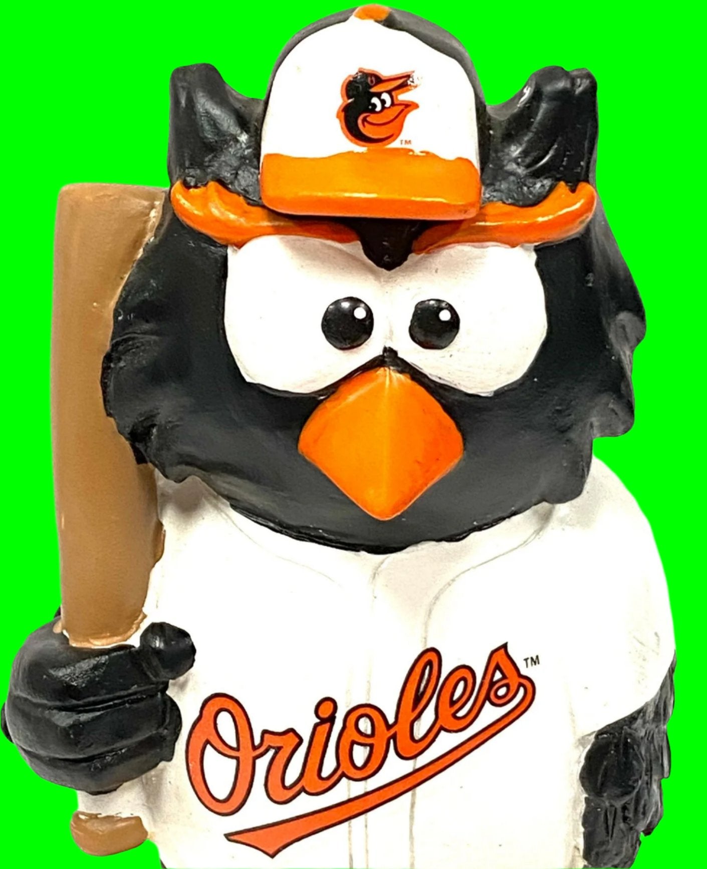 Baltimore Orioles 2013 MLB Used Resin Mascot Perched on Ball