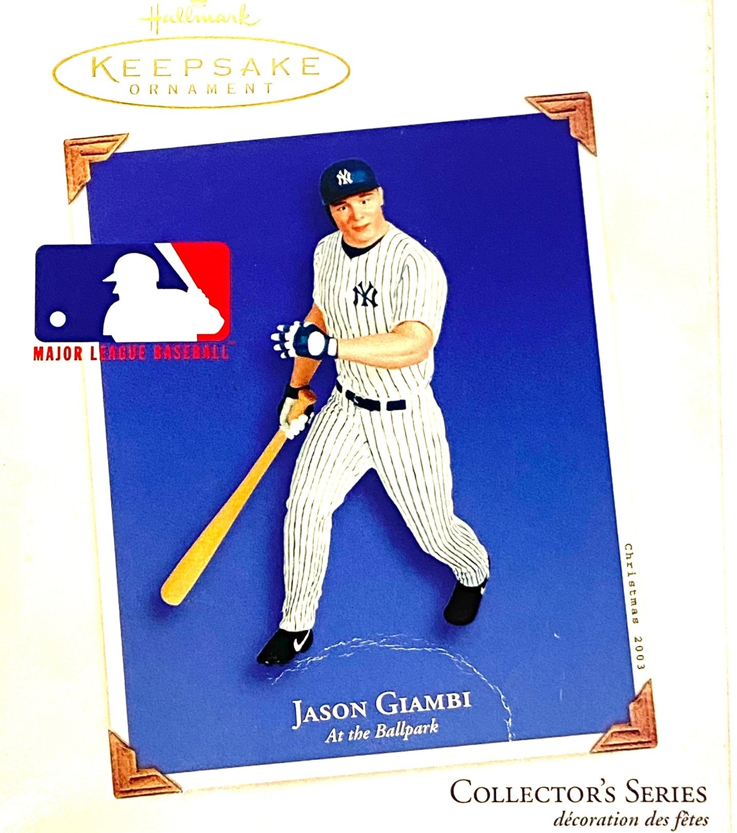 Jason Giambi 2003 MLB New York Yankees Used Ornament