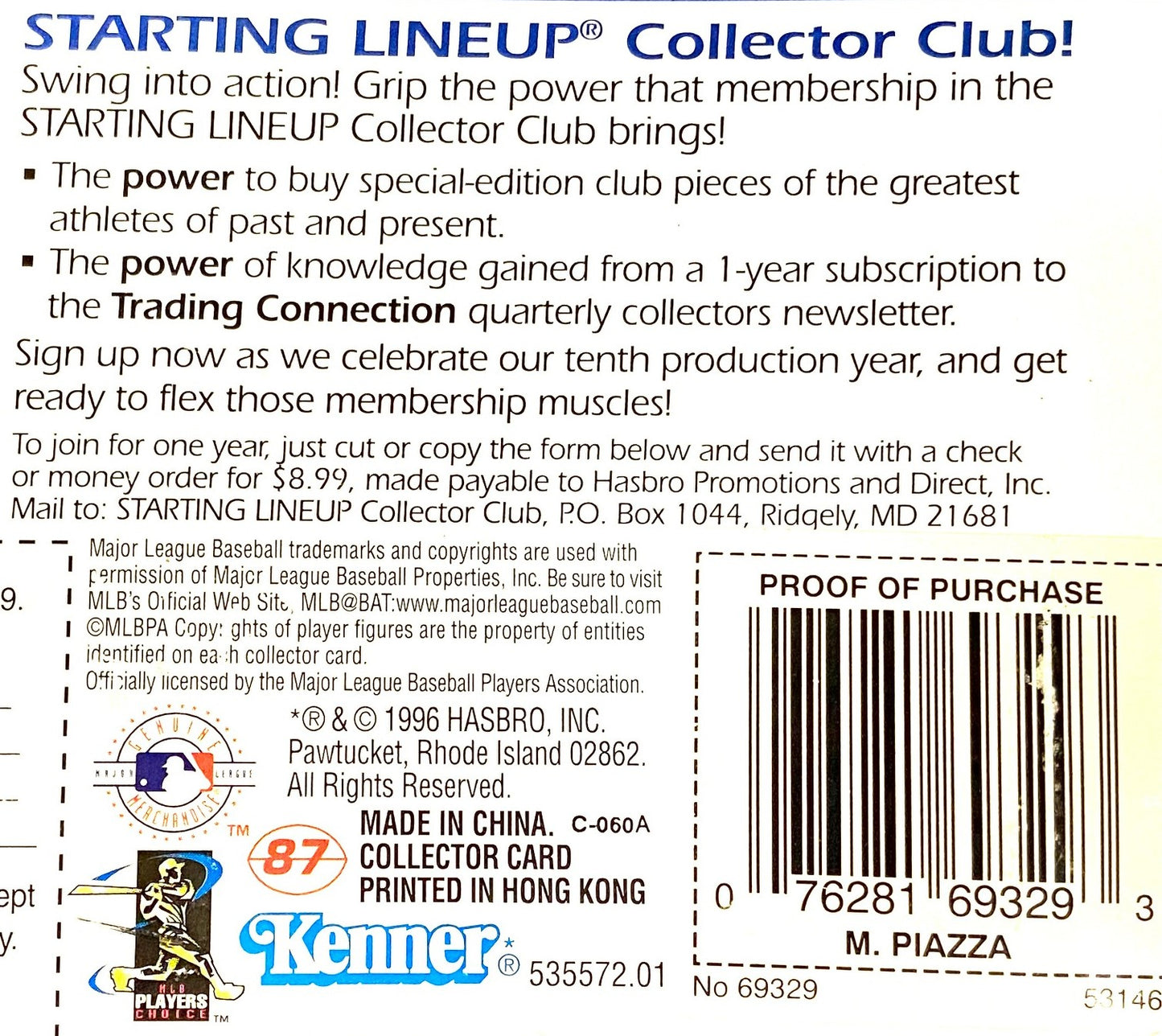 Mike Piazza 1997 MLB Los Angeles Dodgers Starting Lineup NOS Figurine
