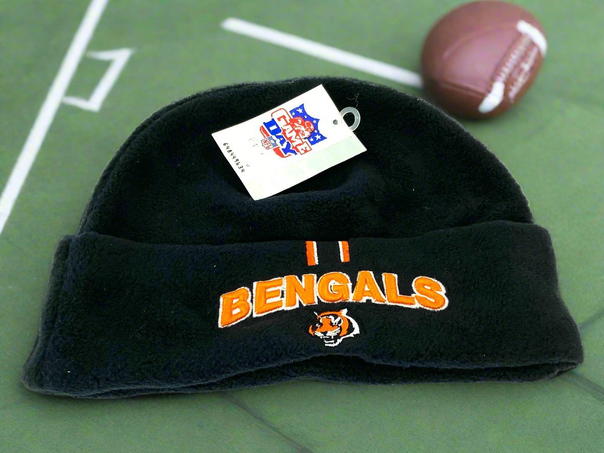 Cincinnati Bengals Vintage NFL Youth Cuffed NOS Fleece Hat