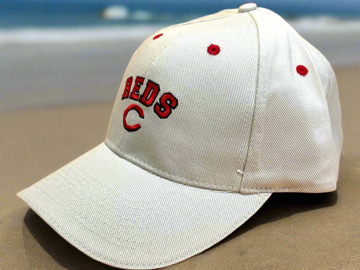 Cincinnati Reds Vintage MLB White "Block Reds" NOS Cap