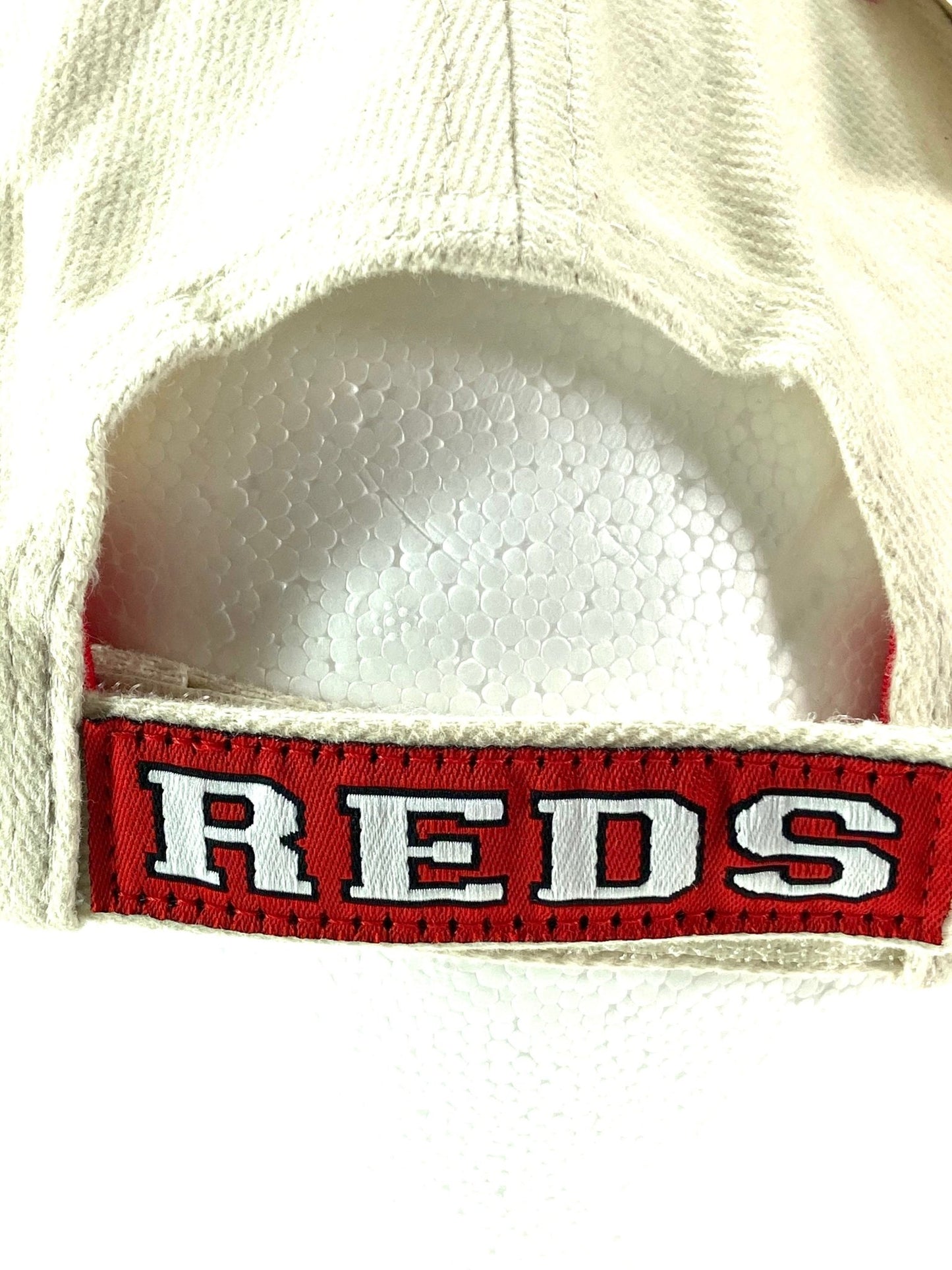 Cincinnati Reds Vintage MLB White "Stache" NOS Cap