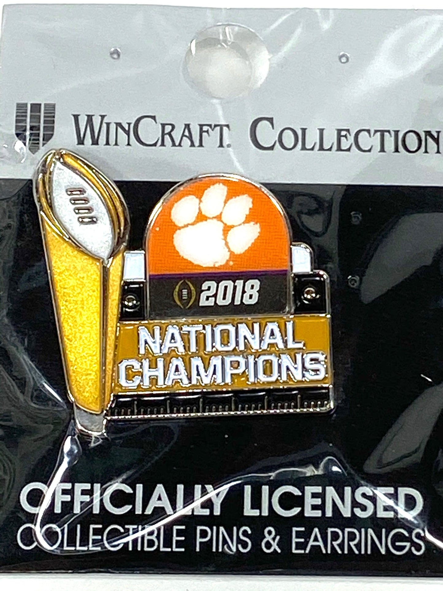 Clemson Tigers 2018 NCAA National Champions NOS Collector Pin