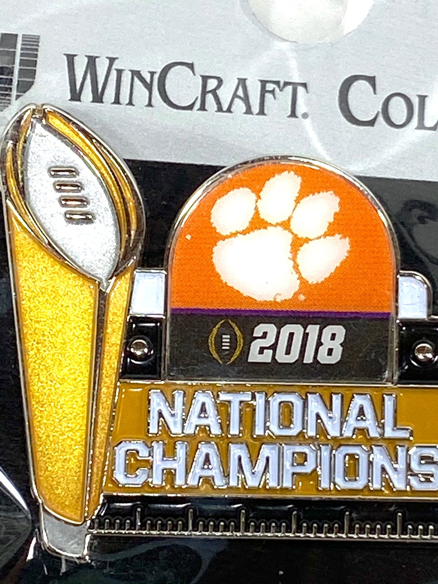 Clemson Tigers 2018 NCAA National Champions NOS Collector Pin