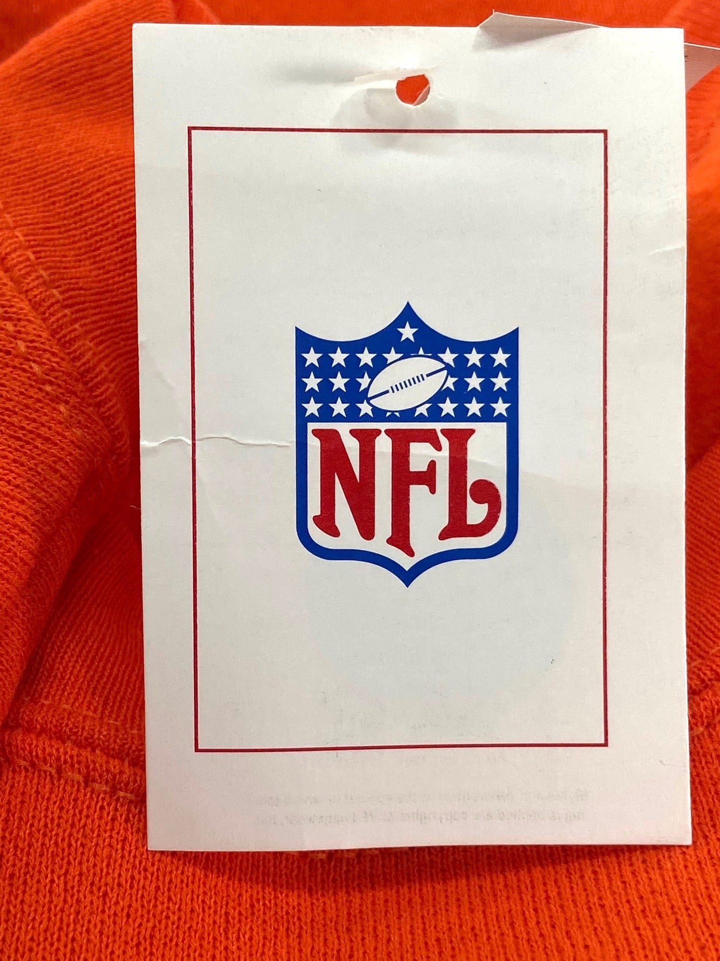 Cleveland Browns NFL 1999 Vintage Orange Sweatshirt NOS Size XL