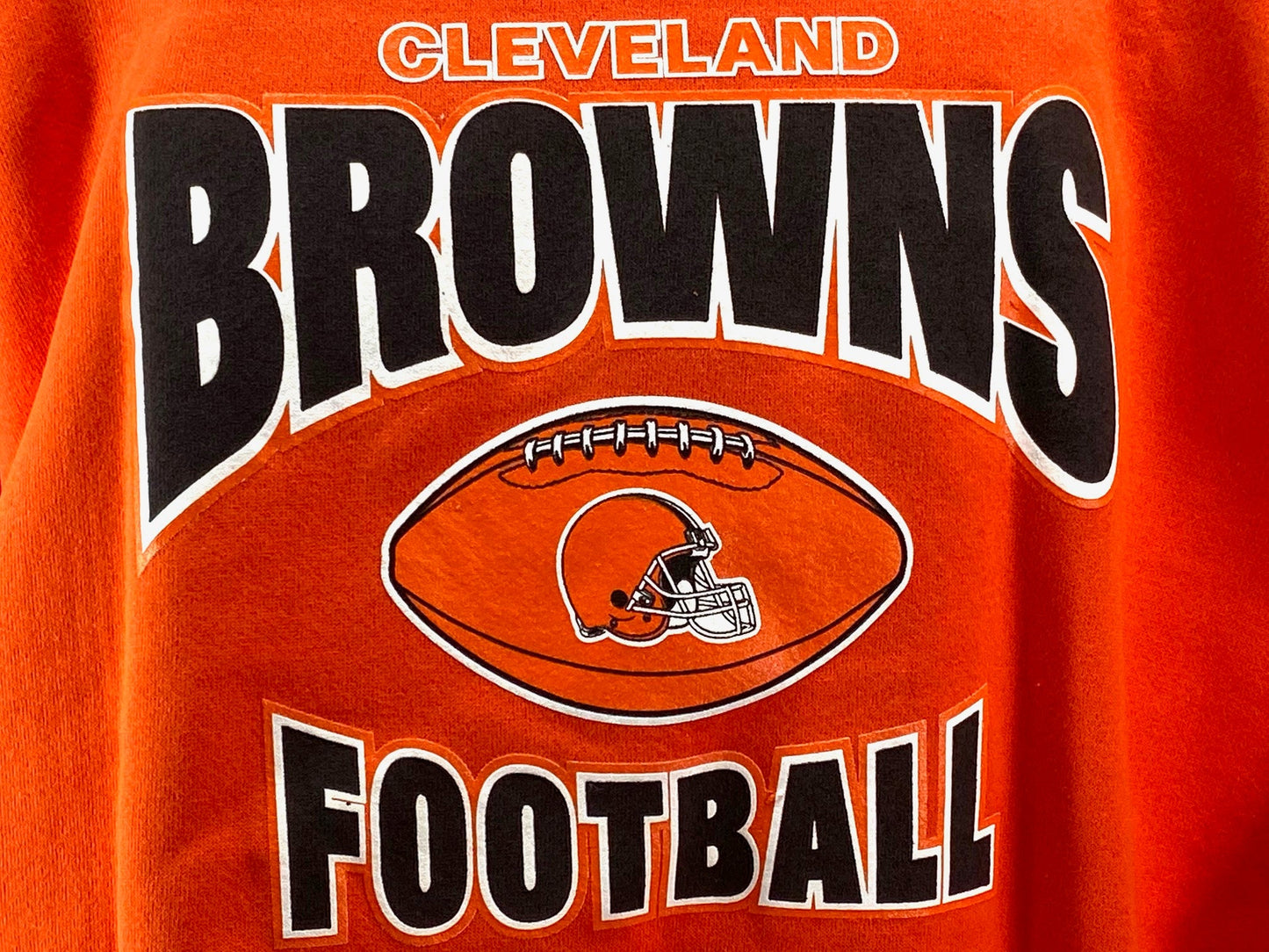 Cleveland Browns NFL 1999 Vintage Orange Sweatshirt NOS Size XL