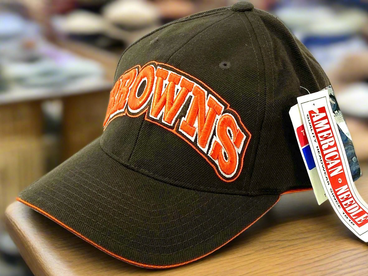 Cleveland Browns Vintage 1999 NFL 20% Wool Block "BROWNS" NOS Cap
