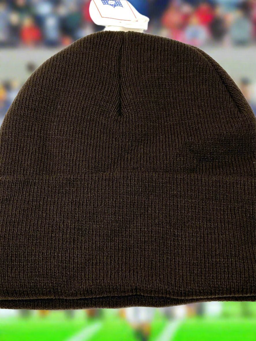 Cleveland Browns Vintage NFL Brown Cuffed Knit Logo NOS Hat