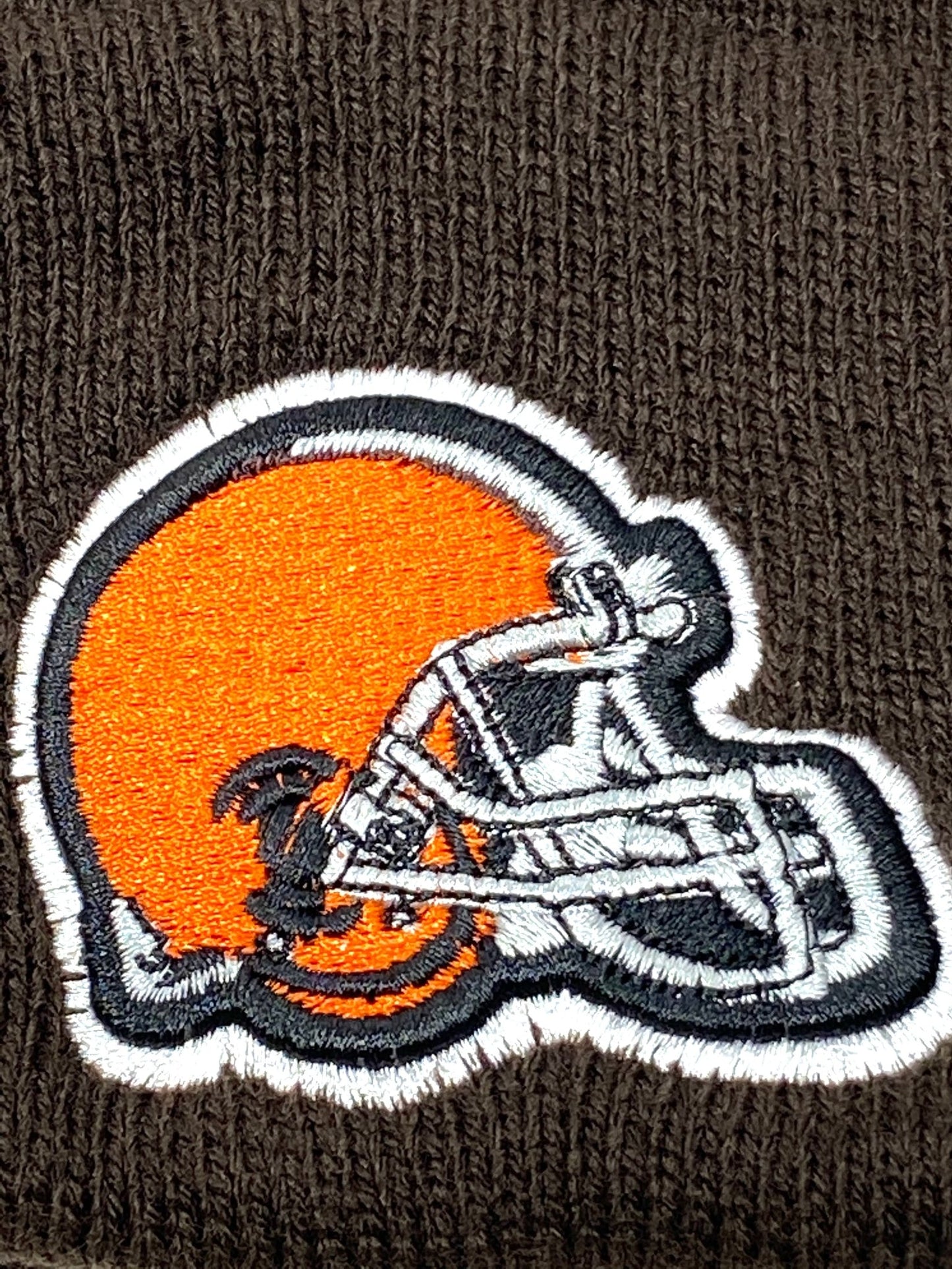 Cleveland Browns Vintage NFL Brown Cuffed Knit Logo NOS Hat