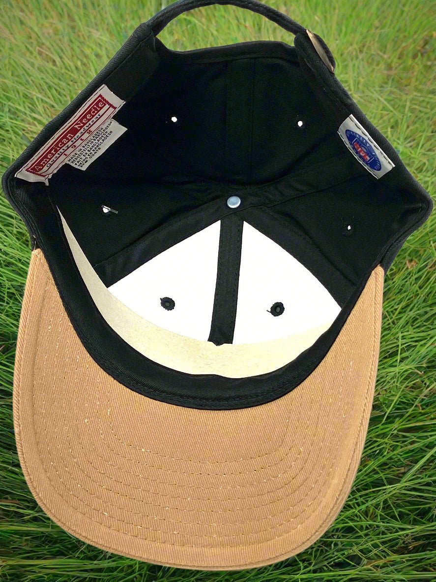Cleveland Browns Vintage NFL Brown Logo On Black Crown NOS Cap