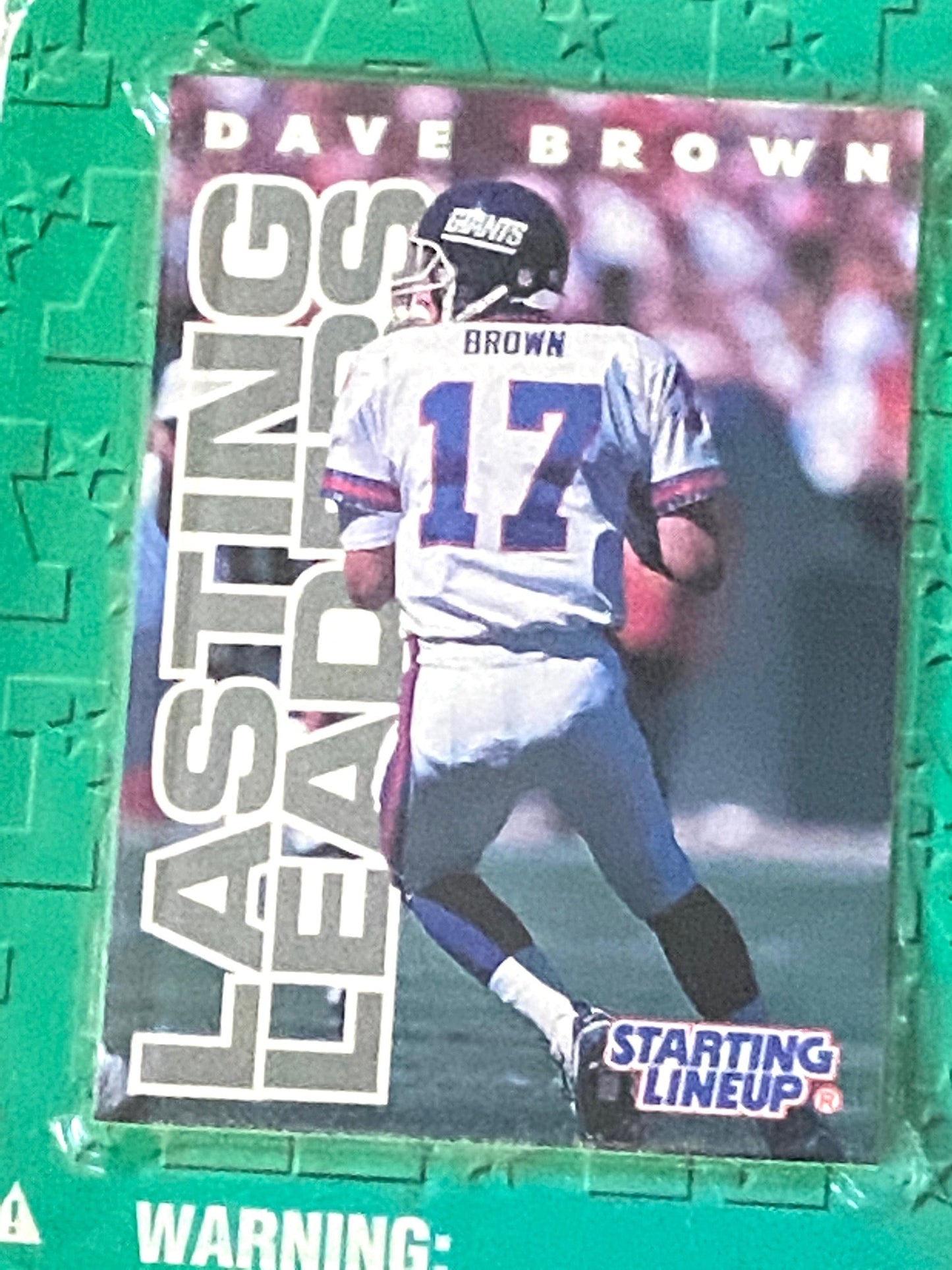 Dave Brown 1996 New York Giants NFL Starting Lineup NOS Figurine