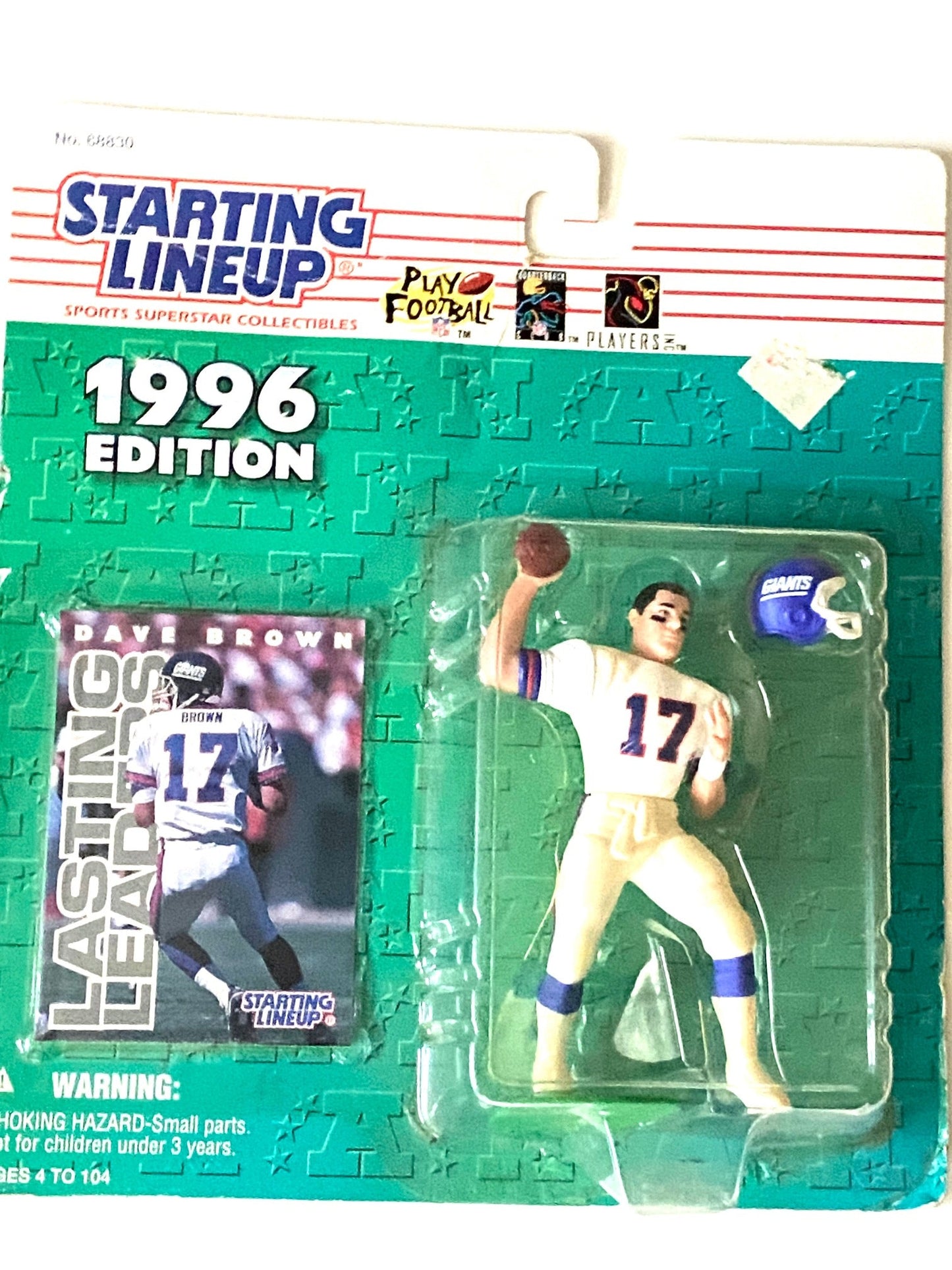 Dave Brown 1996 New York Giants NFL Starting Lineup NOS Figurine