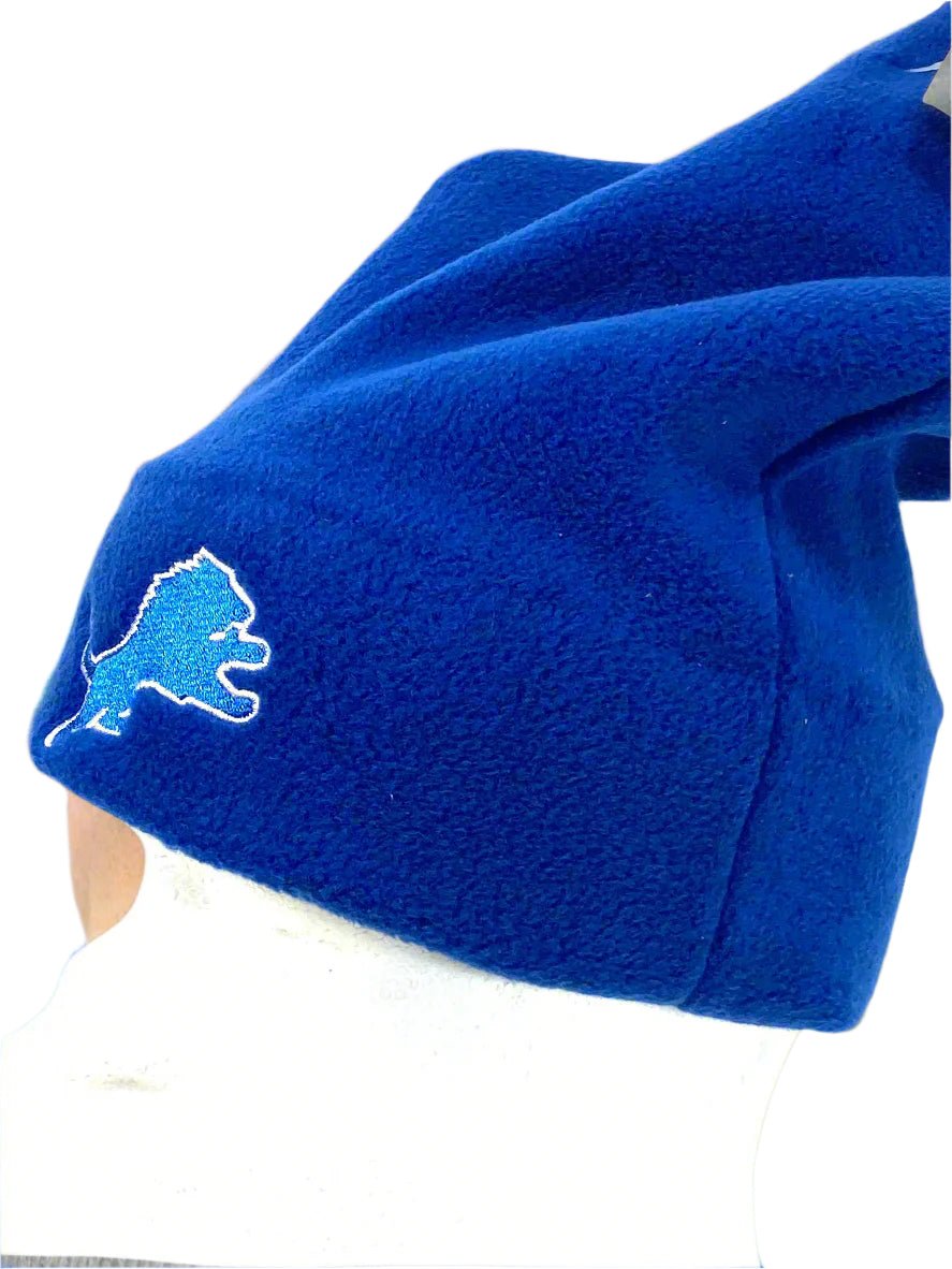 Detroit Lions Vintage NFL Blue "Tall" Cuffless Fleece NOS Hat
