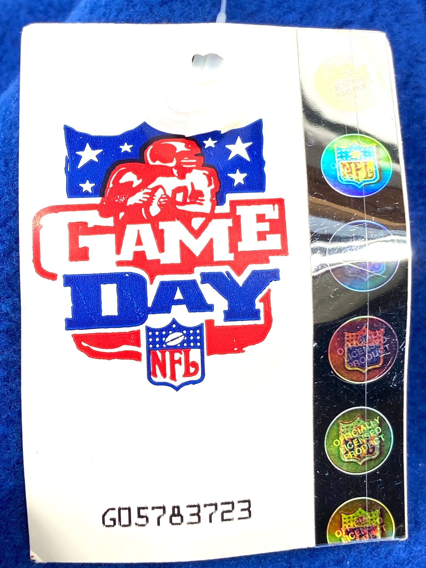 Detroit Lions Vintage NFL Blue "Tall" Cuffless Fleece NOS Hat