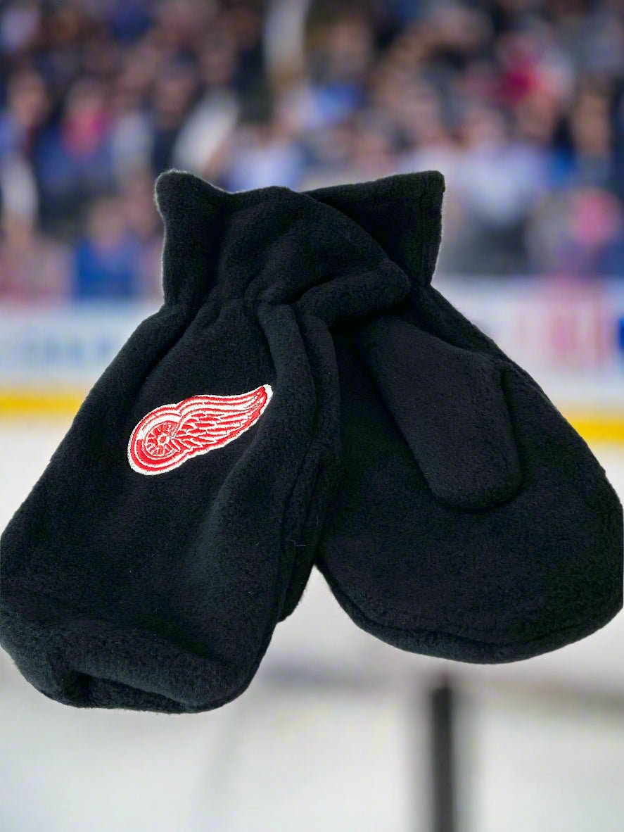 Detroit Red Wings Vintage NHL Adult Fleece NOS Mittens