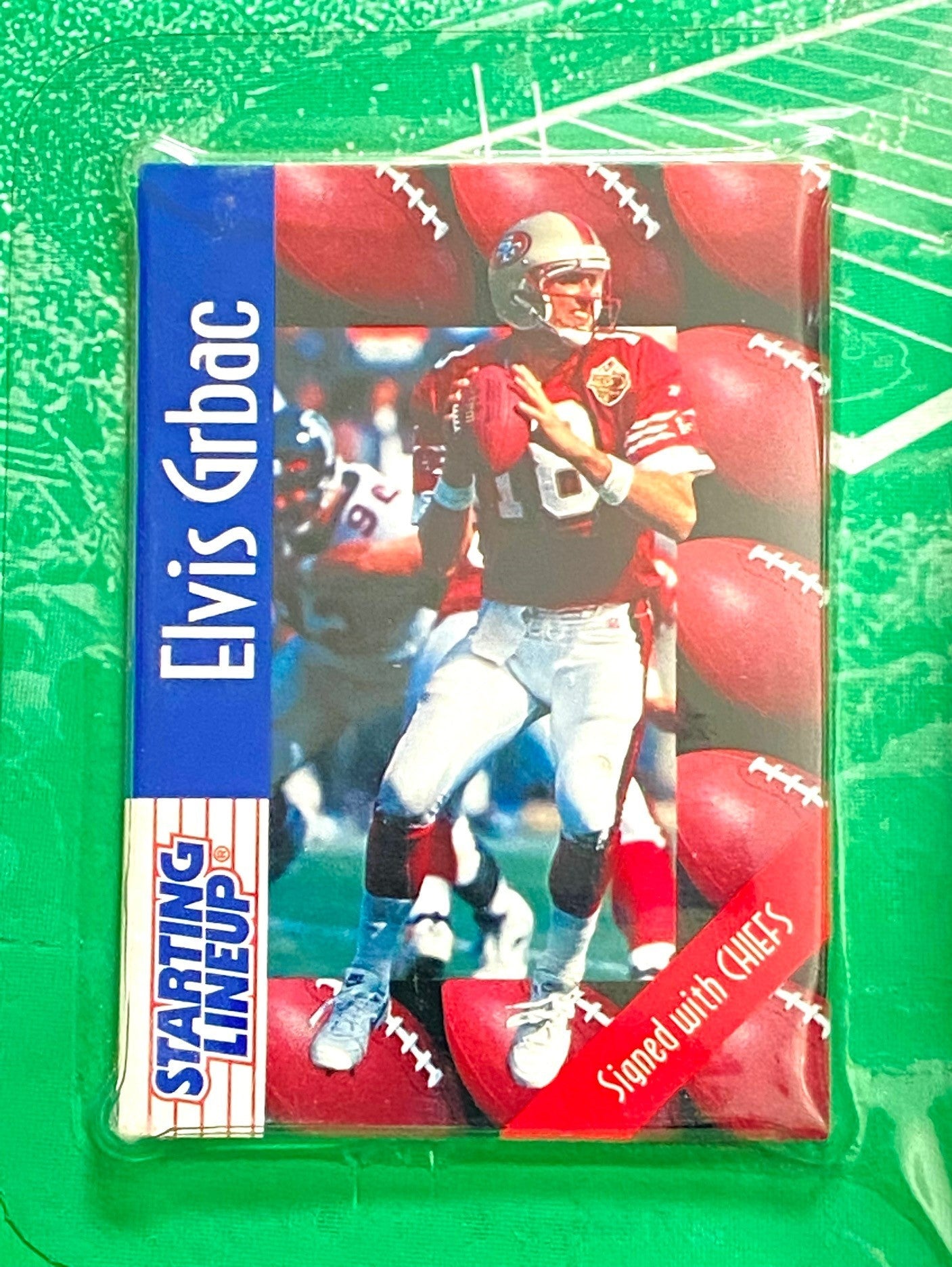 Elvis Grbac 1997 NFL KC Chiefs Starting Lineup NOS Figurine