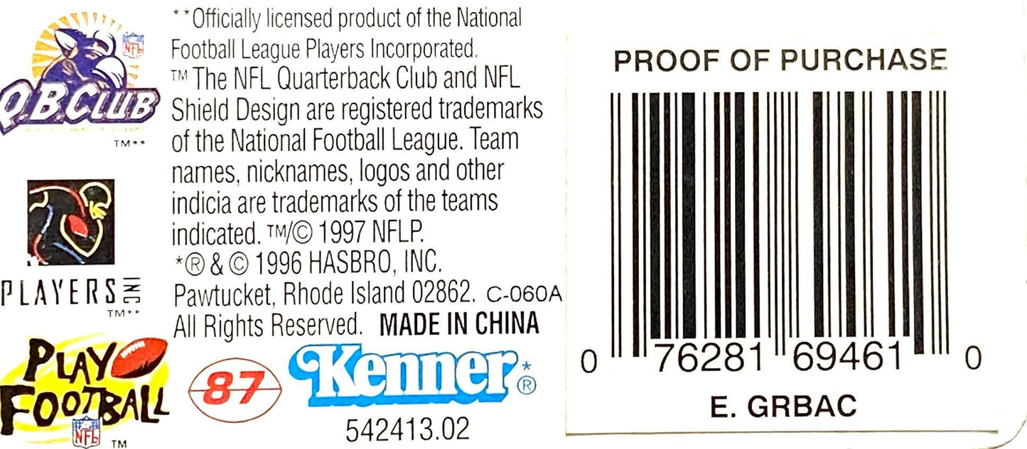 Elvis Grbac 1997 NFL KC Chiefs Starting Lineup NOS Figurine