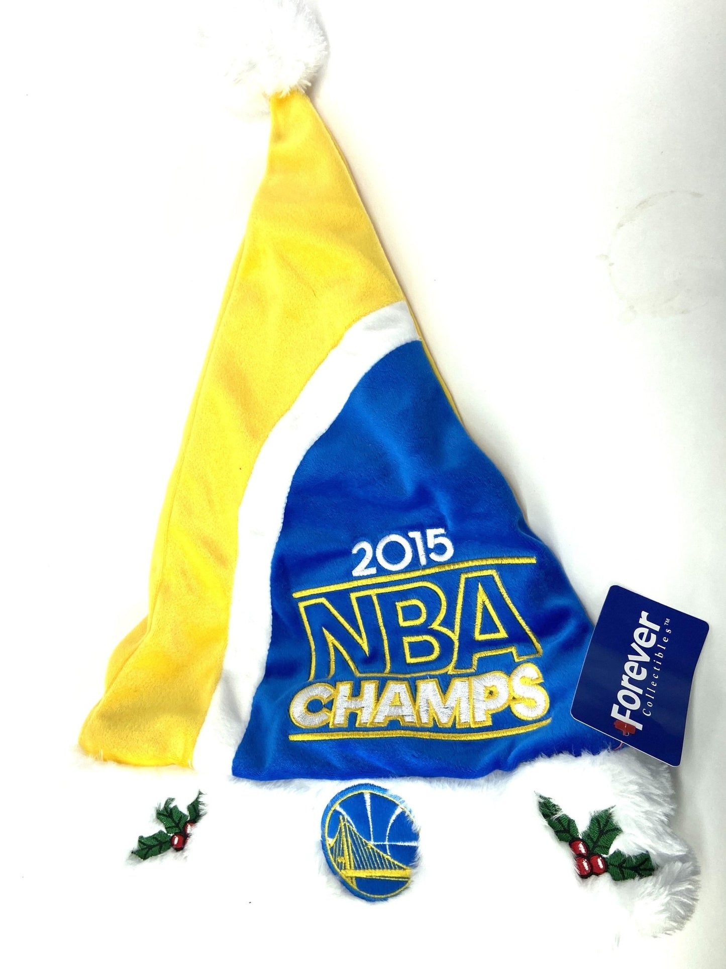 Golden State Warriors 2015 NBA Champs NOS Santa Hat