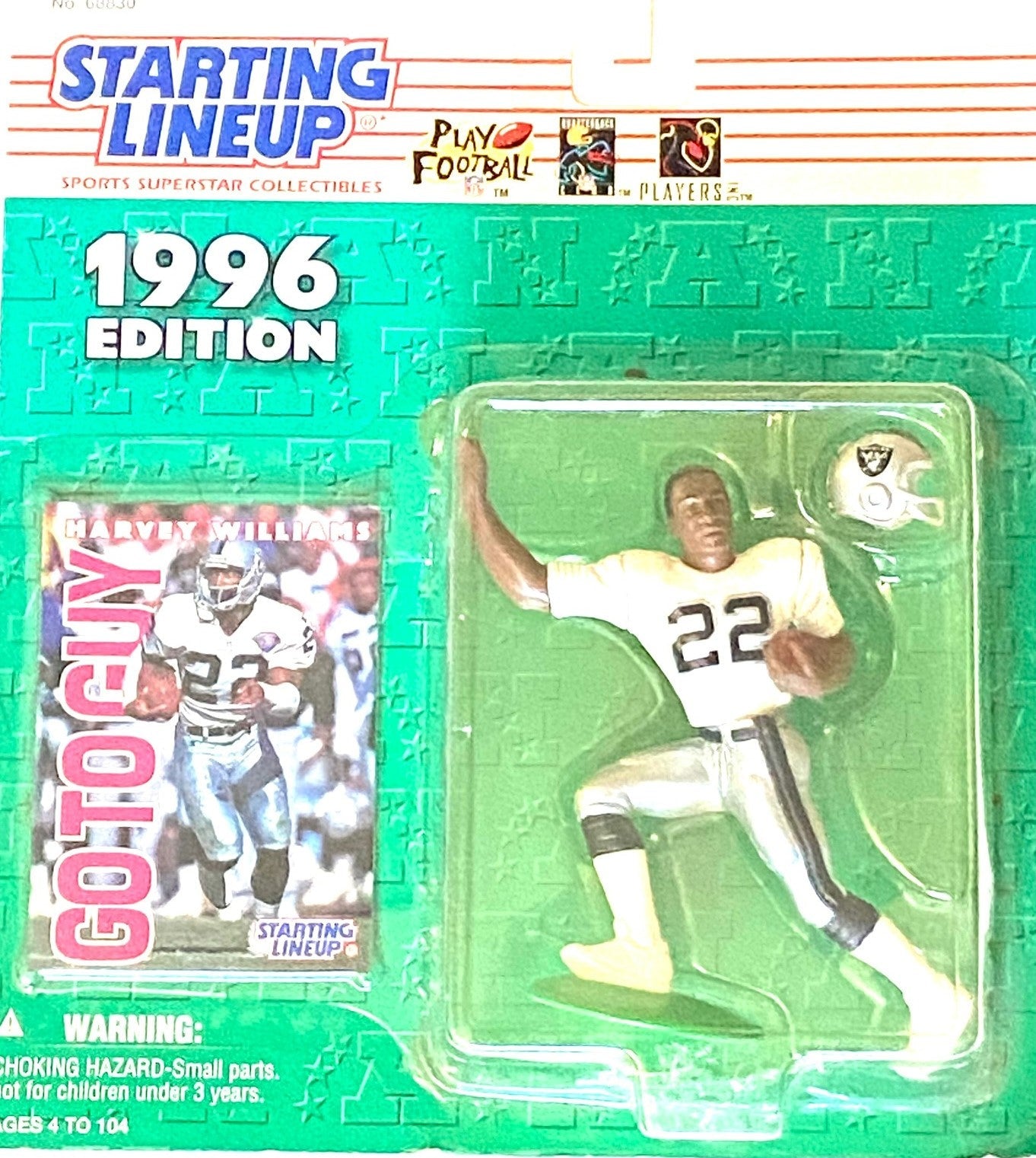 Harvey Williams 1996 NFL Oakland Raiders Starting Lineup NOS Figurine