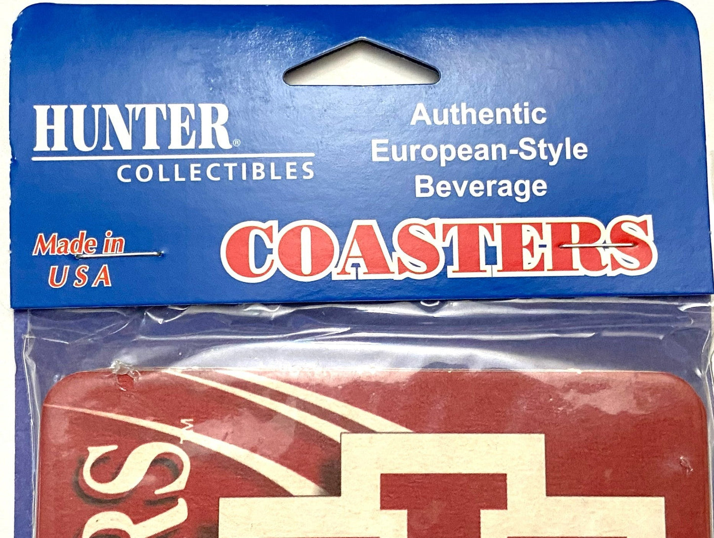 Indiana Hoosiers 4x4" Vintage NCAA European-Style Coasters NOS Pack of 6