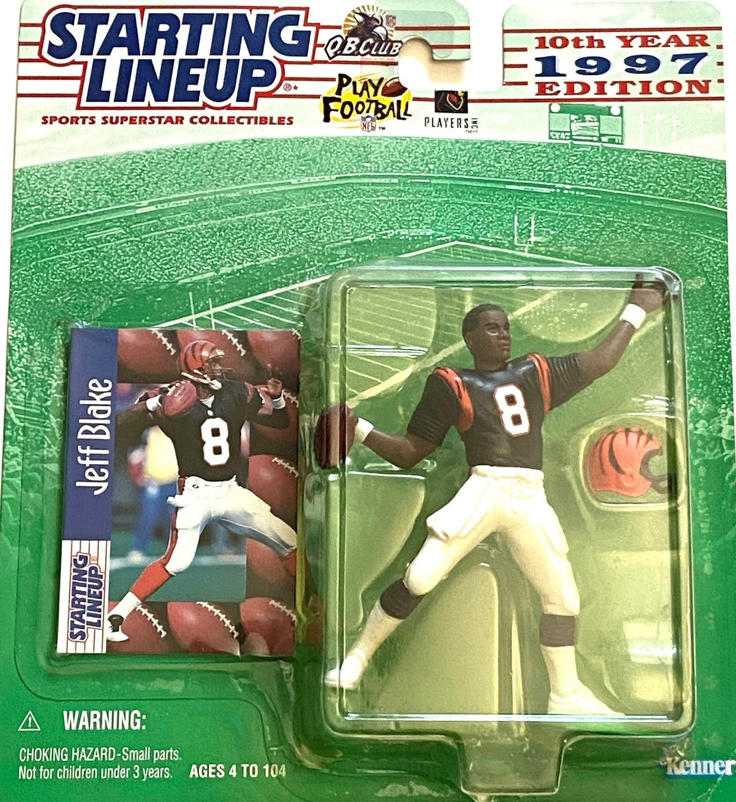 Jeff Blake 1997 NFL Cincinnati Bengals Starting Lineup NOS Figurine