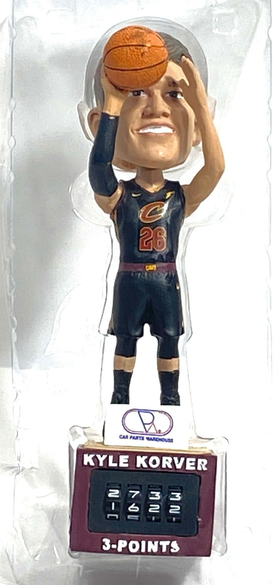 Kyle Korver 2018 NBA Cleveland Cavaliers "Korver Kounter" Used Bobblehead