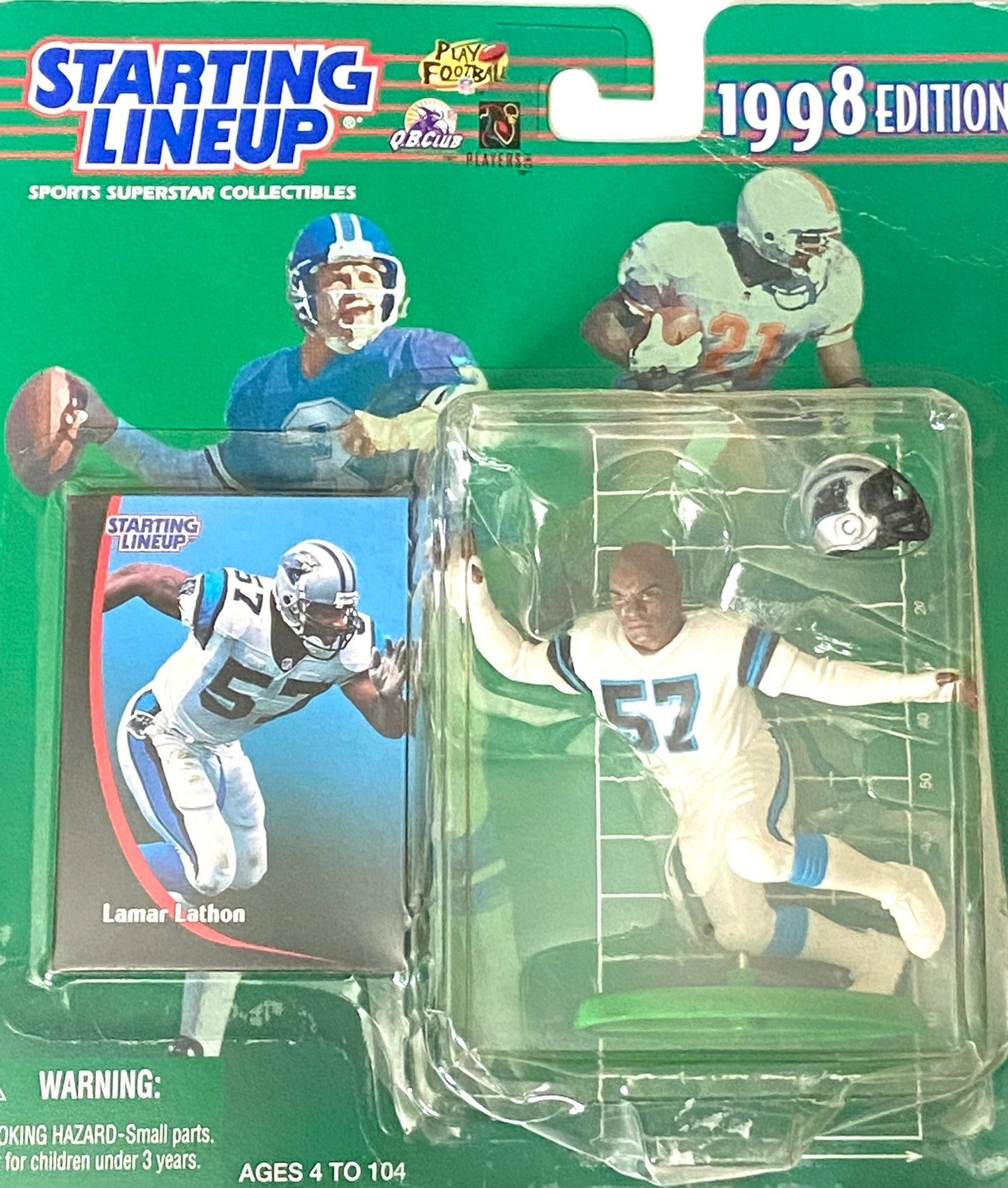 Lamar Lathon 1998 NFL Carolina Panthers Starting Lineup NOS Figurine