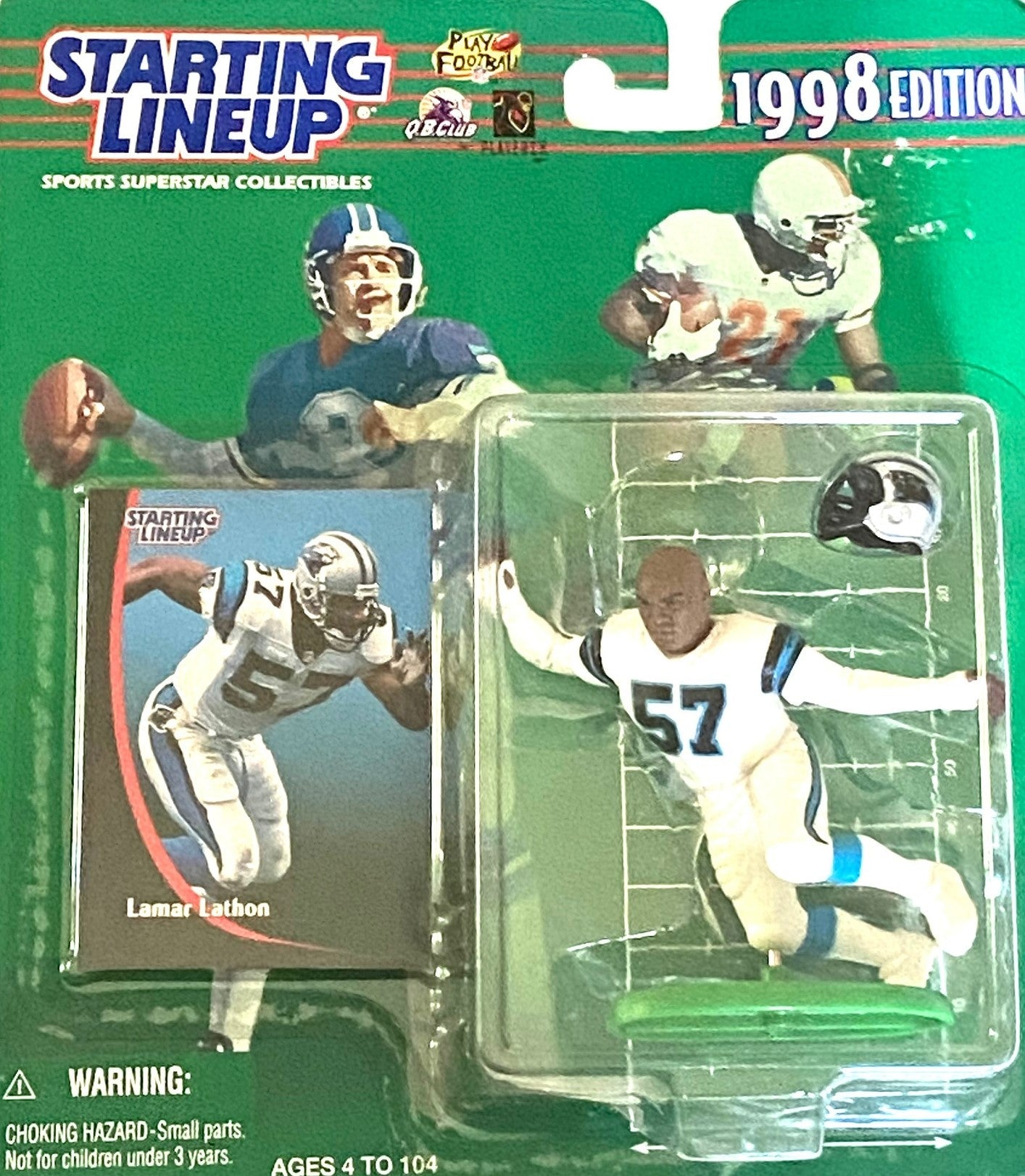 Lamar Lathon 1998 NFL Carolina Panthers Starting Lineup NOS Figurine