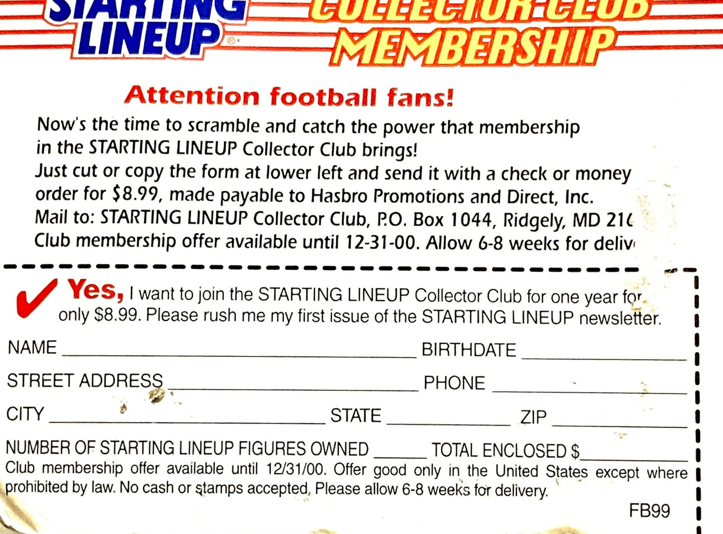 Mark Brunell 1999-2000 NFL Jacksonville Jaguars NOS Starting Lineup Figurine