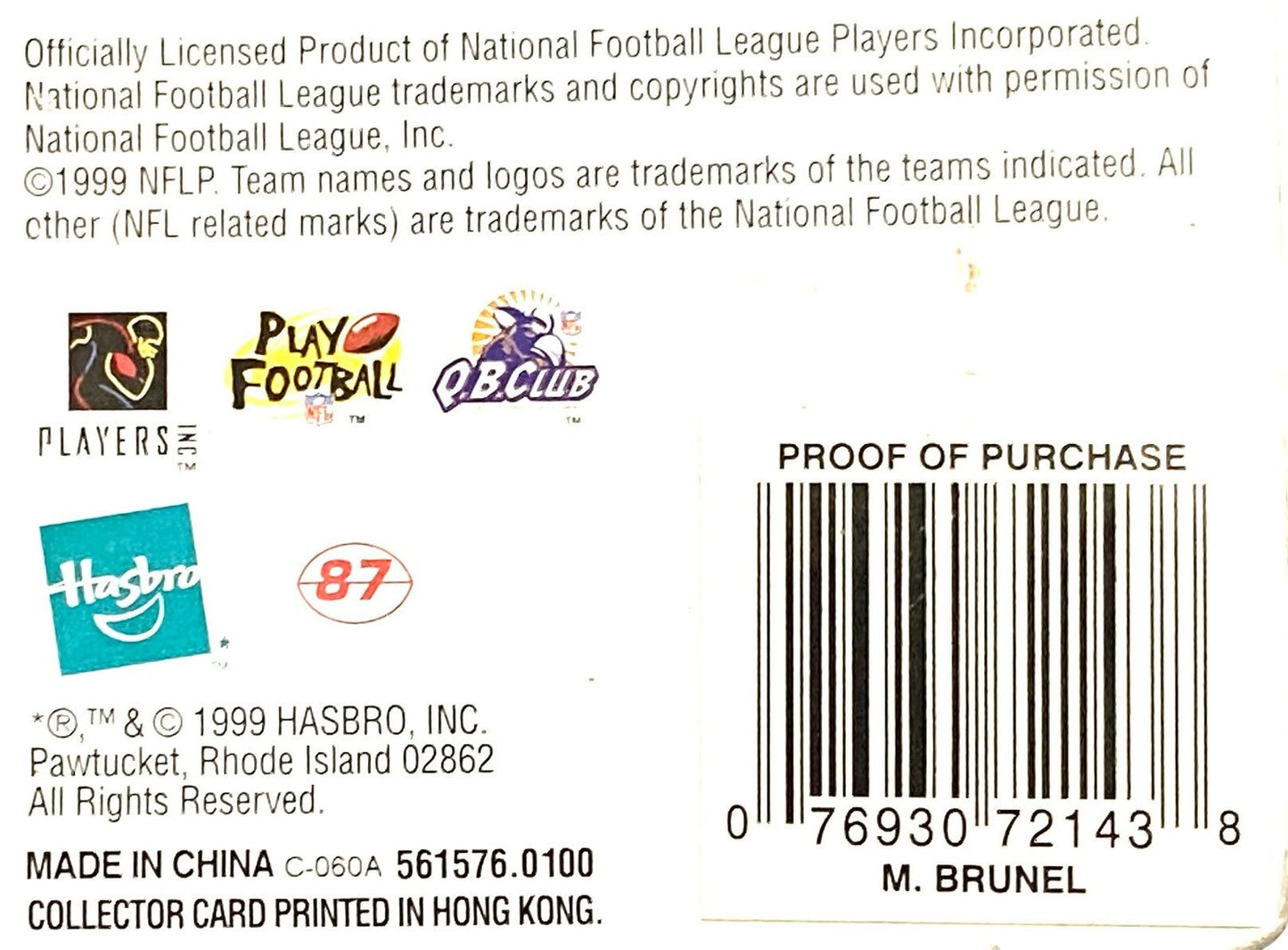 Mark Brunell 1999-2000 NFL Jacksonville Jaguars NOS Starting Lineup Figurine