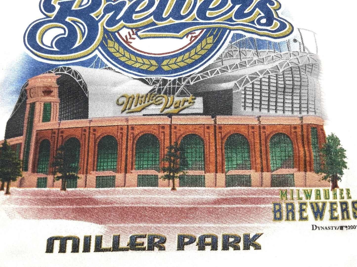 Milwaukee Brewers 2001 Vintage MLB Miller Park NOS Sweatshirt