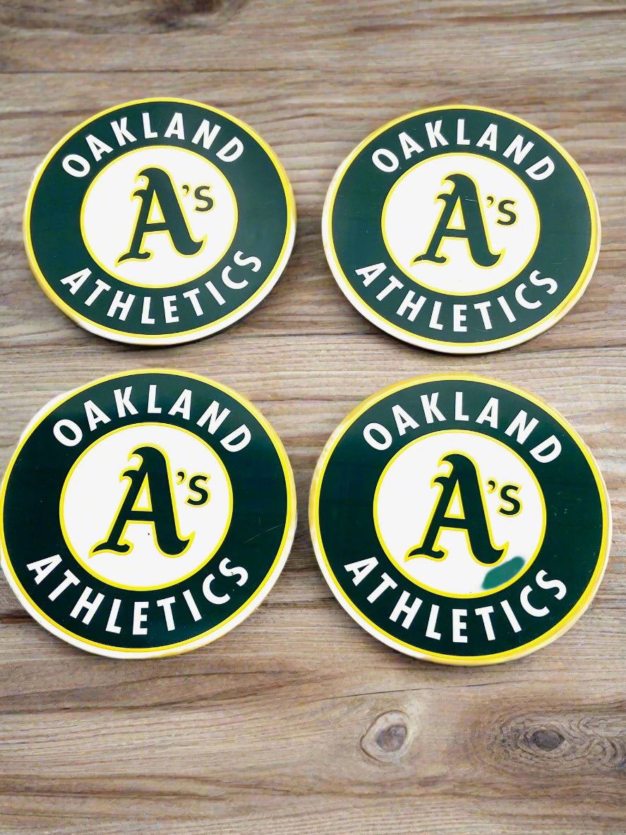 Oakland A's 5 3/4" Used Coaster Set (4)