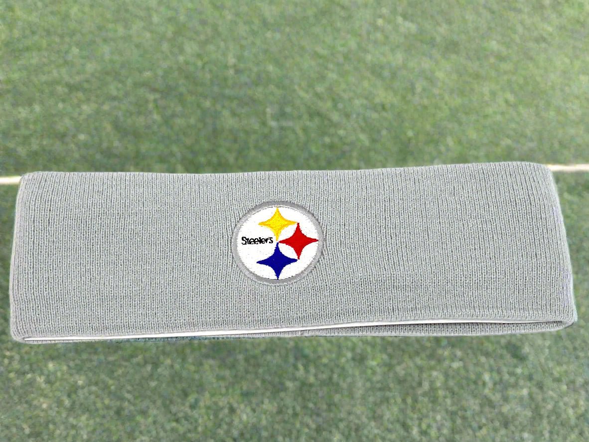 Pittsburgh Steelers NFL Vintage NOS Gray Logo Headband