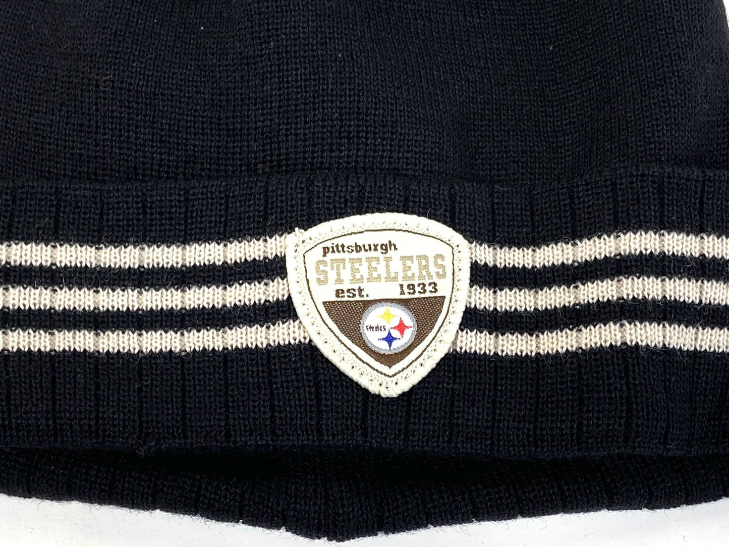 Pittsburgh Steelers Vintage 2002 NFL Cuffed NOS "EST. 1933" Wool Knit Hat