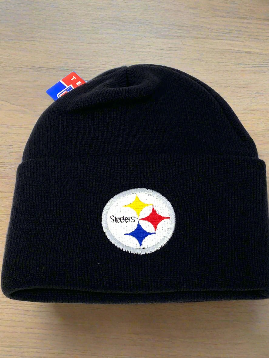 Pittsburgh Steelers Vintage NFL Black Knit NOS Cuffed Hat